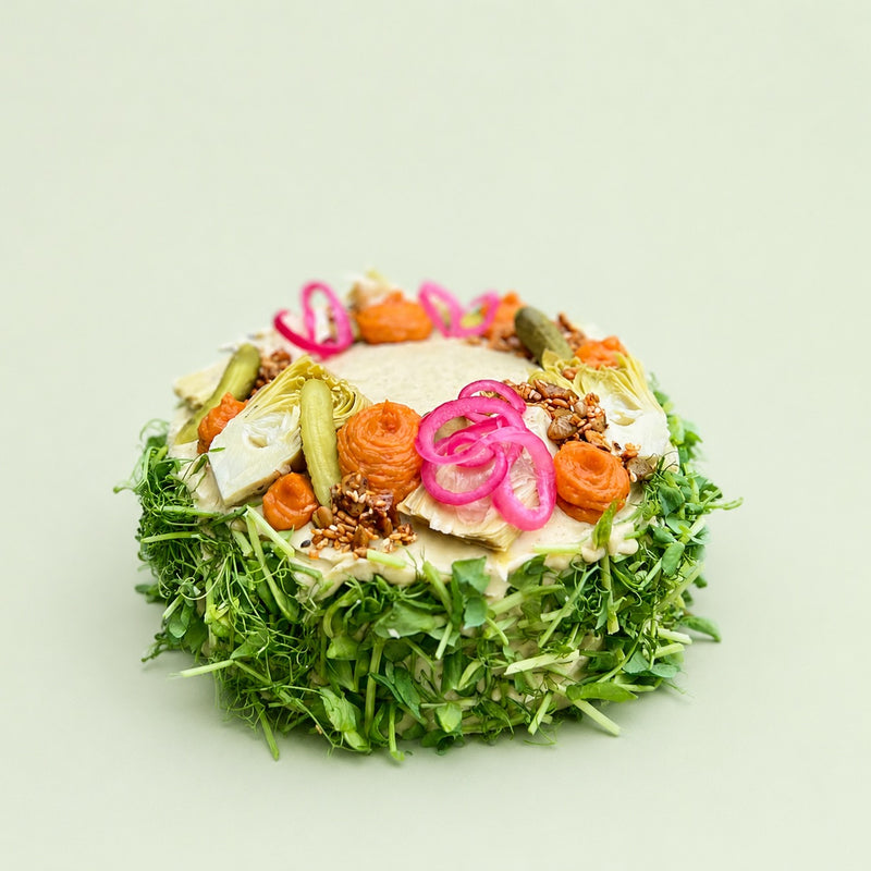Smörgåstårta antipasto (växtbaserad)